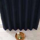 遮光1級･遮熱カーテン＆ミラーレース4枚セット(RP021 ネイビー 100X110X4) 8枚目画像