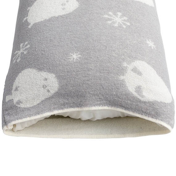 のびのびパイルまくらカバー(DM3シマエナガGY) 4枚目画像