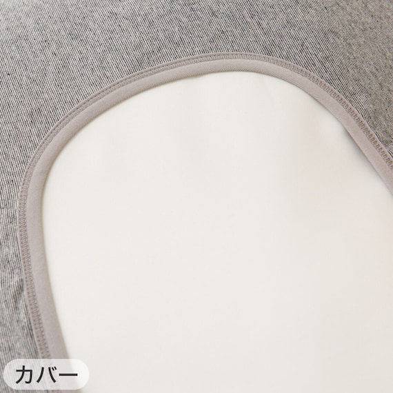 通気性の良い波型 3次元立体構造まくら(Nブレス プラスエア) 本体+カバーセット(Nフィットニット ソッコウ 標準~大判サイズ DGY2) 18枚目画像