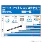 温度調整 除湿・防ダニ マットレスプロテクター(ベッドパッド)クイーン(B2306 Q) 9枚目画像