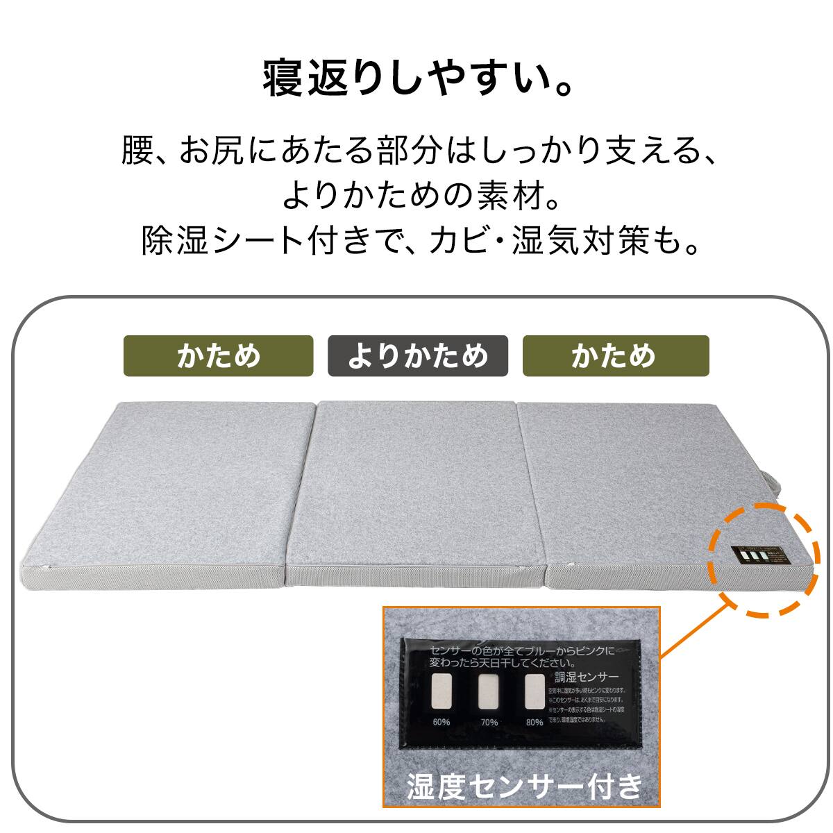 点で支える除湿シート付き 体圧分散敷布団 シングル(S F2407) | ニトリ