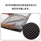 点で支える除湿シート付き 体圧分散敷布団 ダブル(D F2407) 3枚目画像