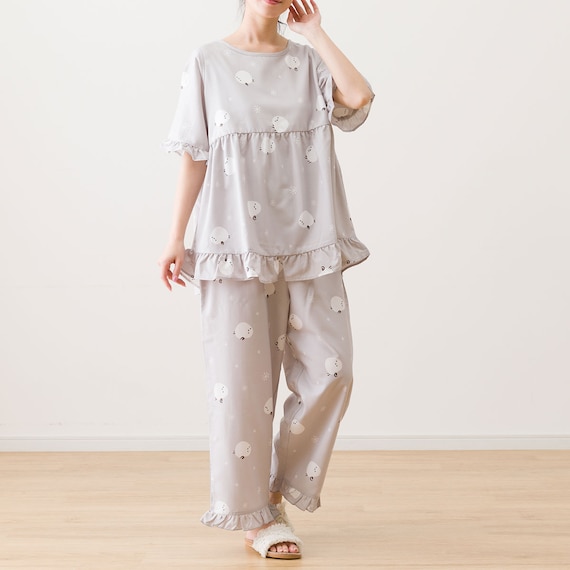 フリルパジャマセット シマエナガ M-L(N515) 3枚目画像