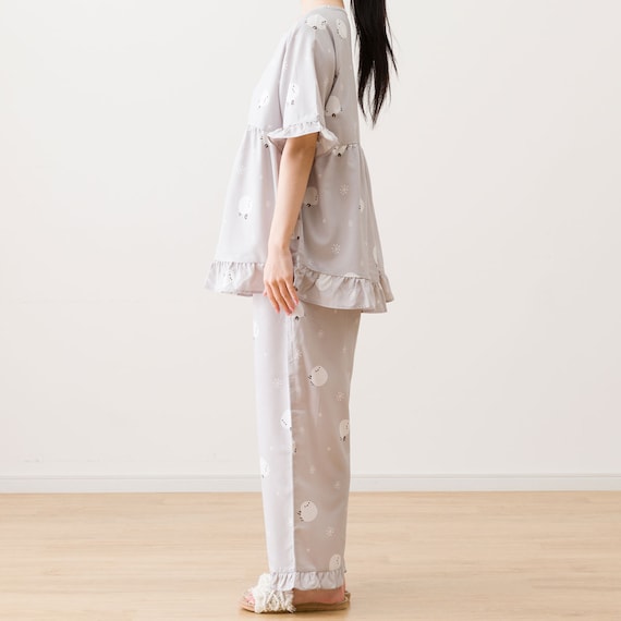 フリルパジャマセット シマエナガ M-L(N515) 4枚目画像