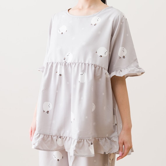 フリルパジャマセット シマエナガ M-L(N515) 6枚目画像