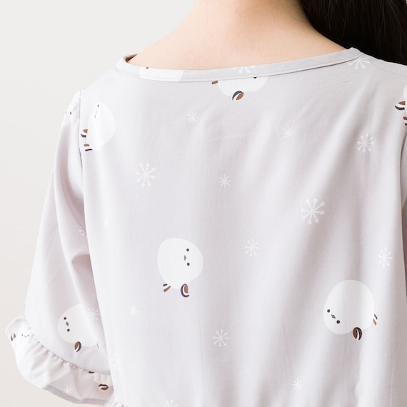 フリルパジャマセット シマエナガ M-L(N515) 12枚目画像