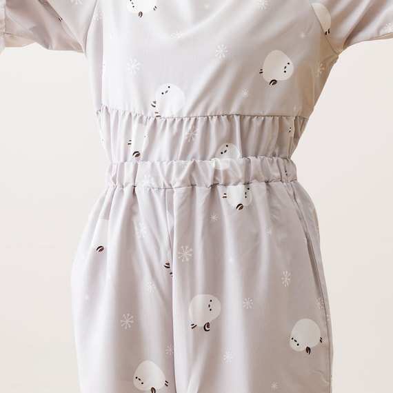 フリルパジャマセット シマエナガ M-L(N515) 16枚目画像