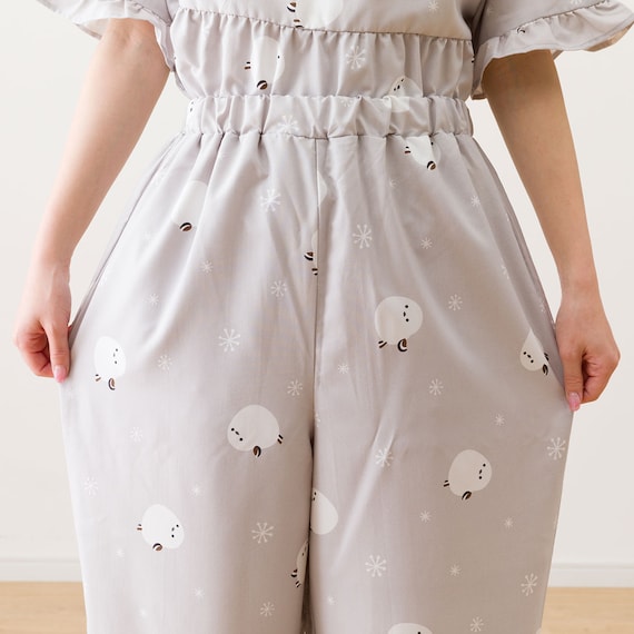 フリルパジャマセット シマエナガ M-L(N515) 17枚目画像