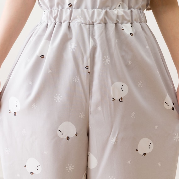 フリルパジャマセット シマエナガ M-L(N515) 18枚目画像