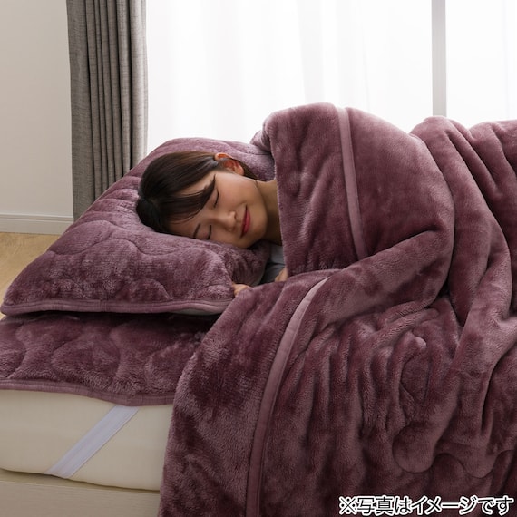 2枚合わせ毛布 シングル(NウォームWSP A2407 RO S) 2枚目画像