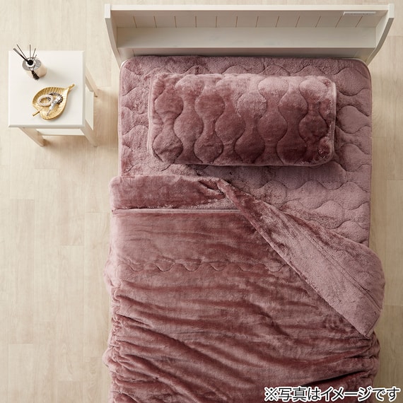 2枚合わせ毛布 シングル(NウォームWSP A2407 RO S) 3枚目画像
