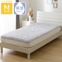 【ネット限定商品】置くだけ簡単 敷きパッド シングル(Nウォーム A24 シマエナガ S)