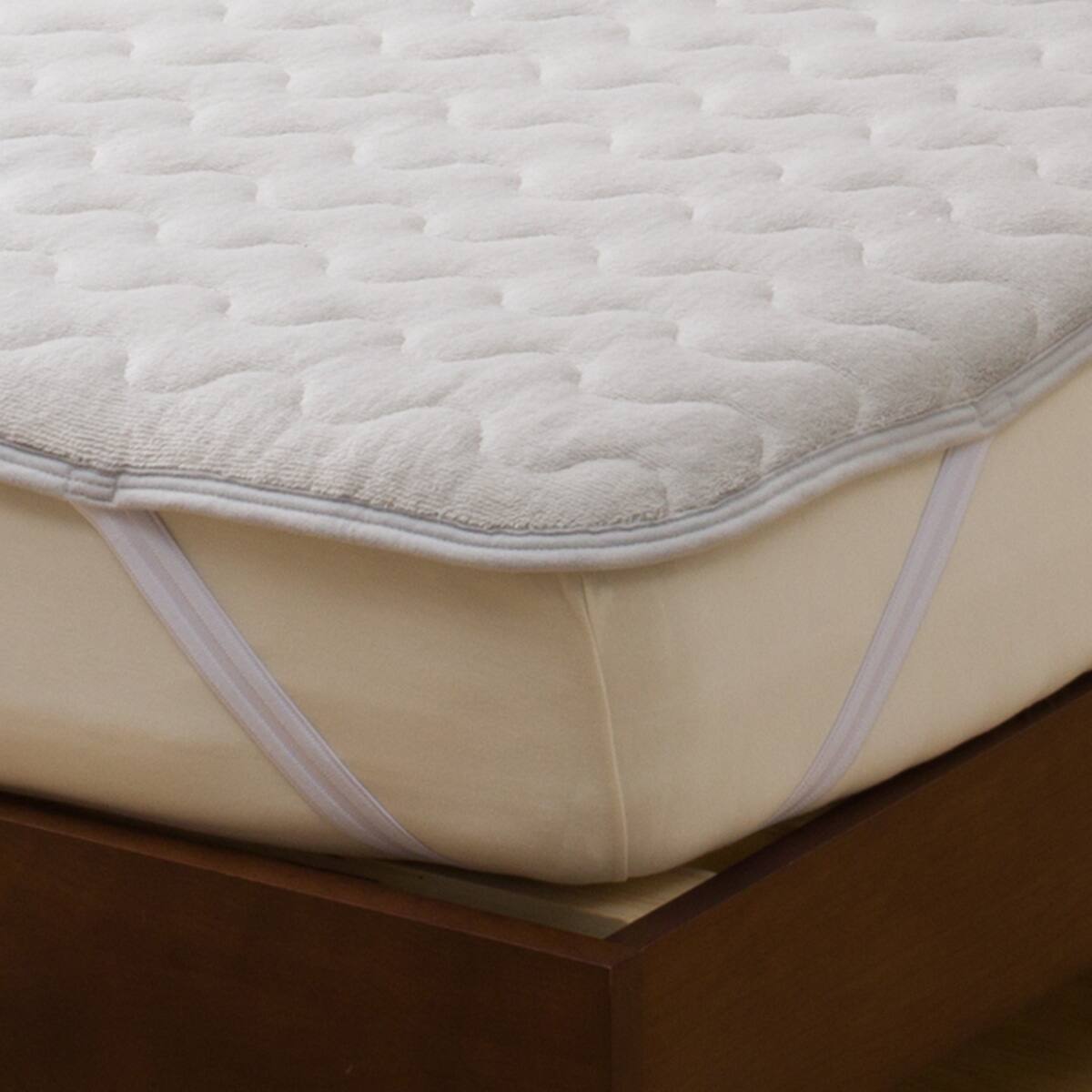 両面使えるゴムバンド付き 敷きパッド シングル(Nウォーム GY S A2410