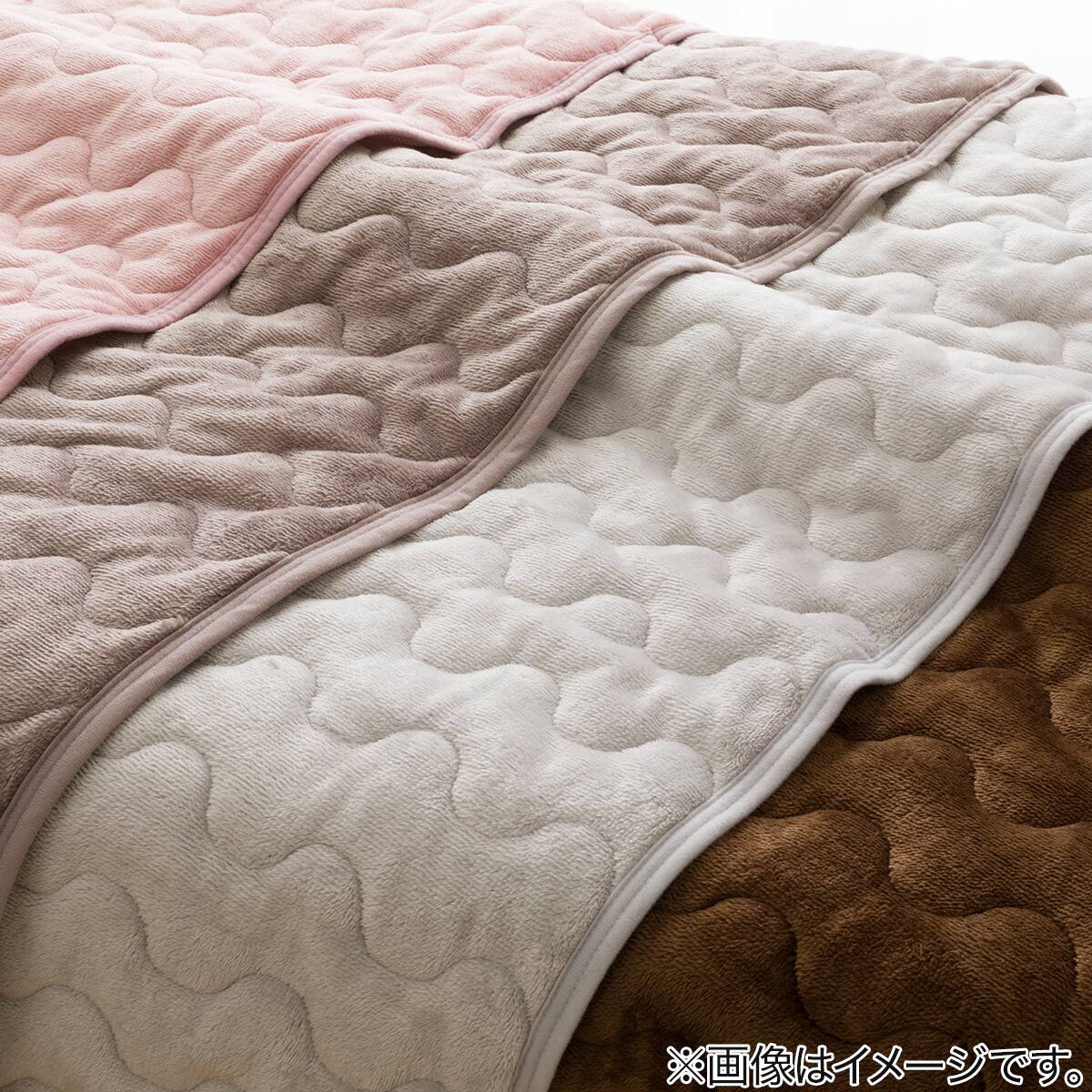 両面使えるゴムバンド付き 敷きパッド シングル(Nウォーム GY S A2410