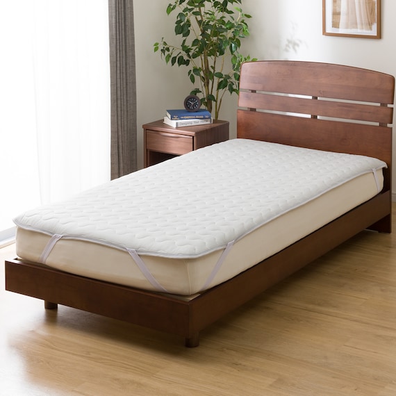 両面使えるゴムバンド付き 敷きパッド ダブル(Nウォーム GY D A2410) 3枚目画像