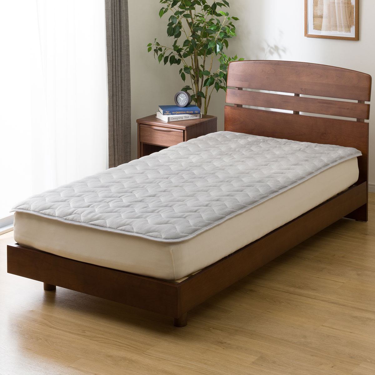 置くだけ簡単 敷きパッド ダブル(NウォームSP GY D A2411) | ニトリ