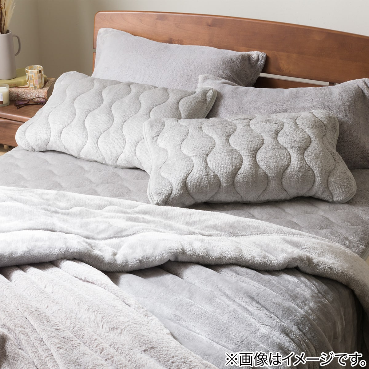 両面使える ピローパッド(NウォームWSP GY A2412) | ニトリネット