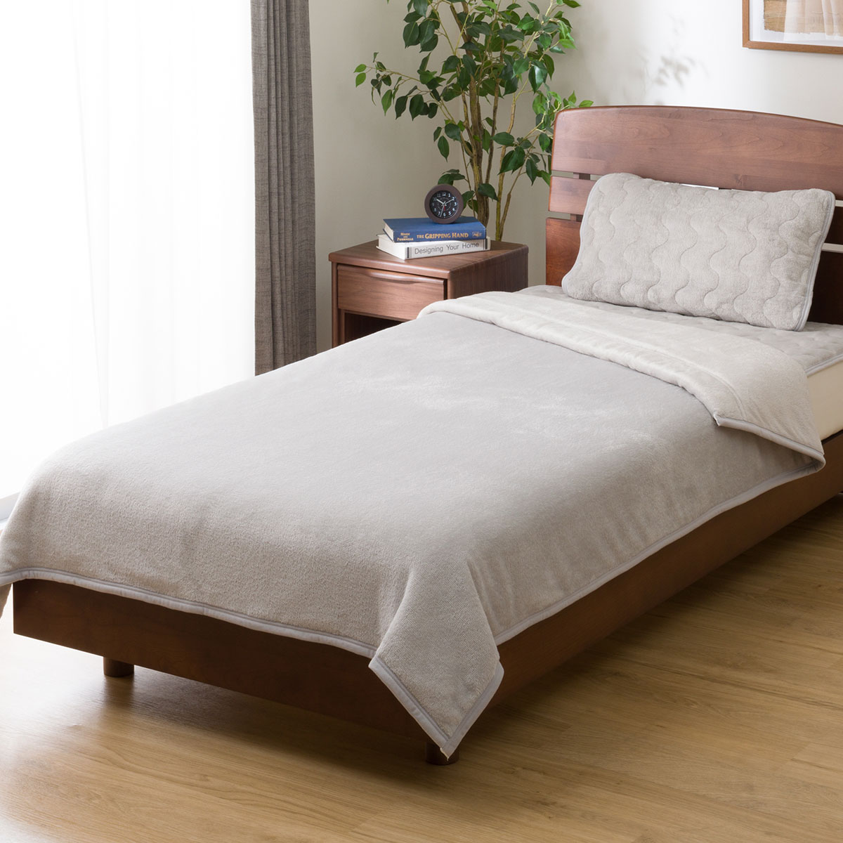 2枚合わせ毛布 クイーン(Nウォーム GY Q A2410) | ニトリネット【公式