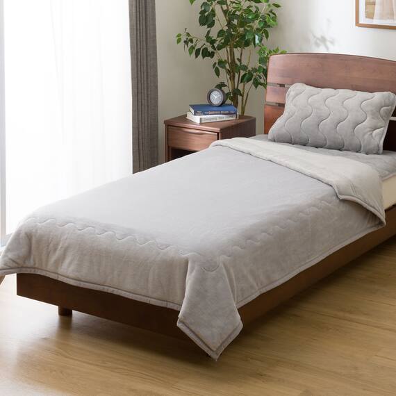 2枚合わせ毛布 ダブル(NウォームSP GY D A2411) 19枚目画像