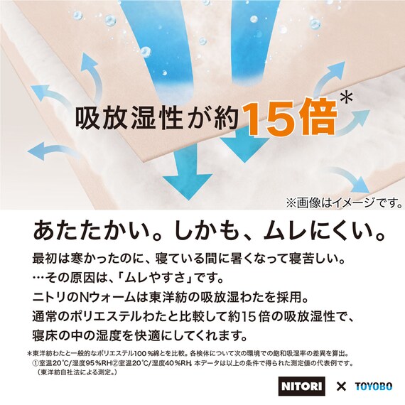 2枚合わせ毛布 ダブル(NウォームWSP MO D A2412) 14枚目画像