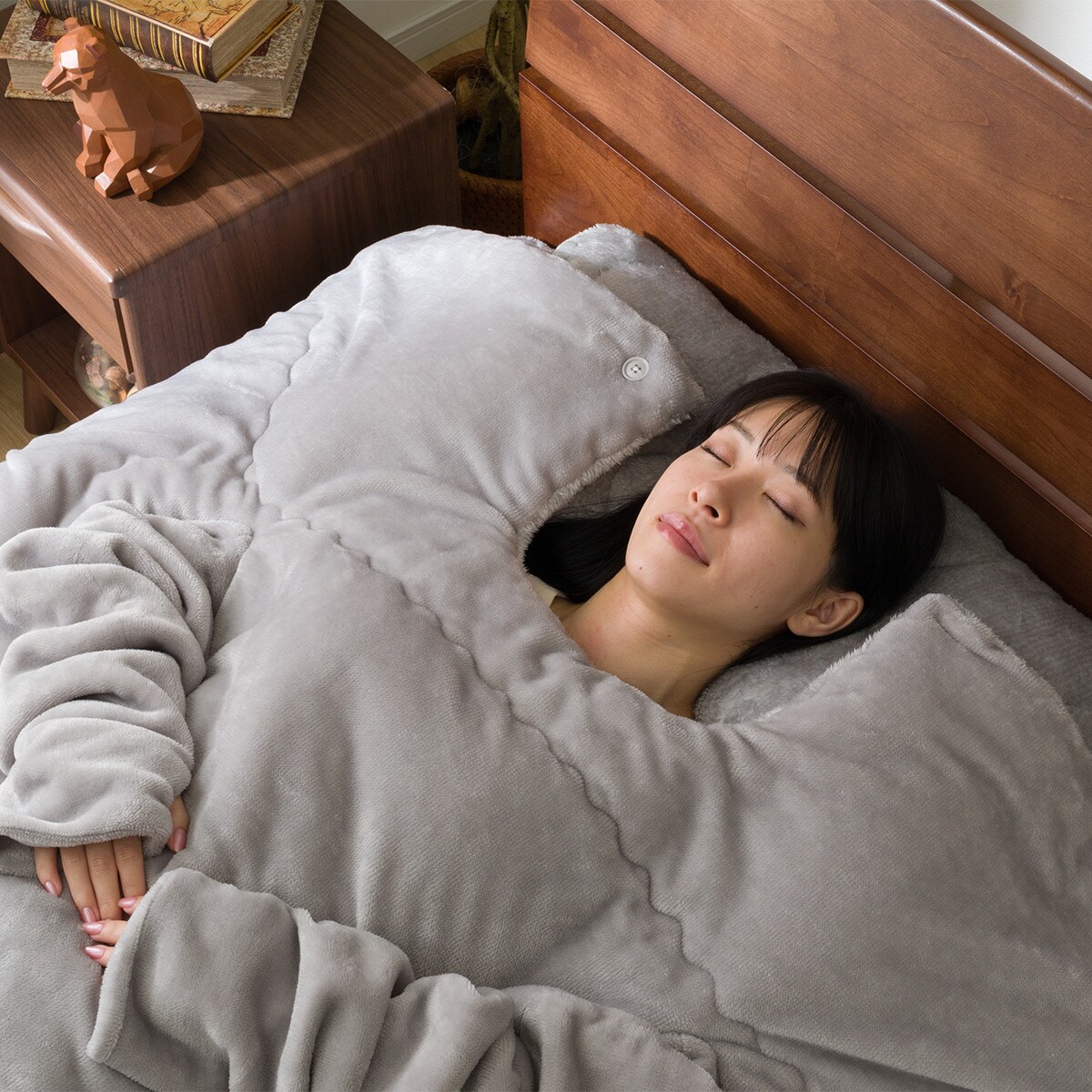 未開封/ニトリ WAKM スマホ毛布 グレー 150×220 cm 2枚合わせスマホ毛布 シングル(Nウォーム A24 MO S) | ニトリ