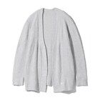 WOMEN ふわふわカーディガン(HK4 GY F) 1枚目画像