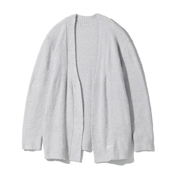 WOMEN ふわふわカーディガン(HK4 GY F) 1枚目画像