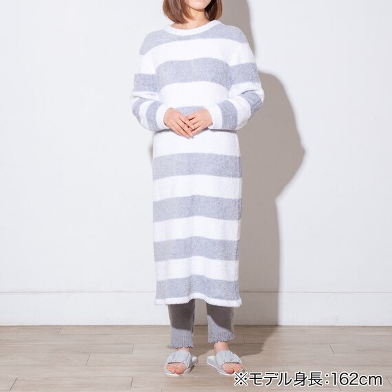 WOMEN ふわふわワンピース(HK4 GrBL F) 3枚目画像