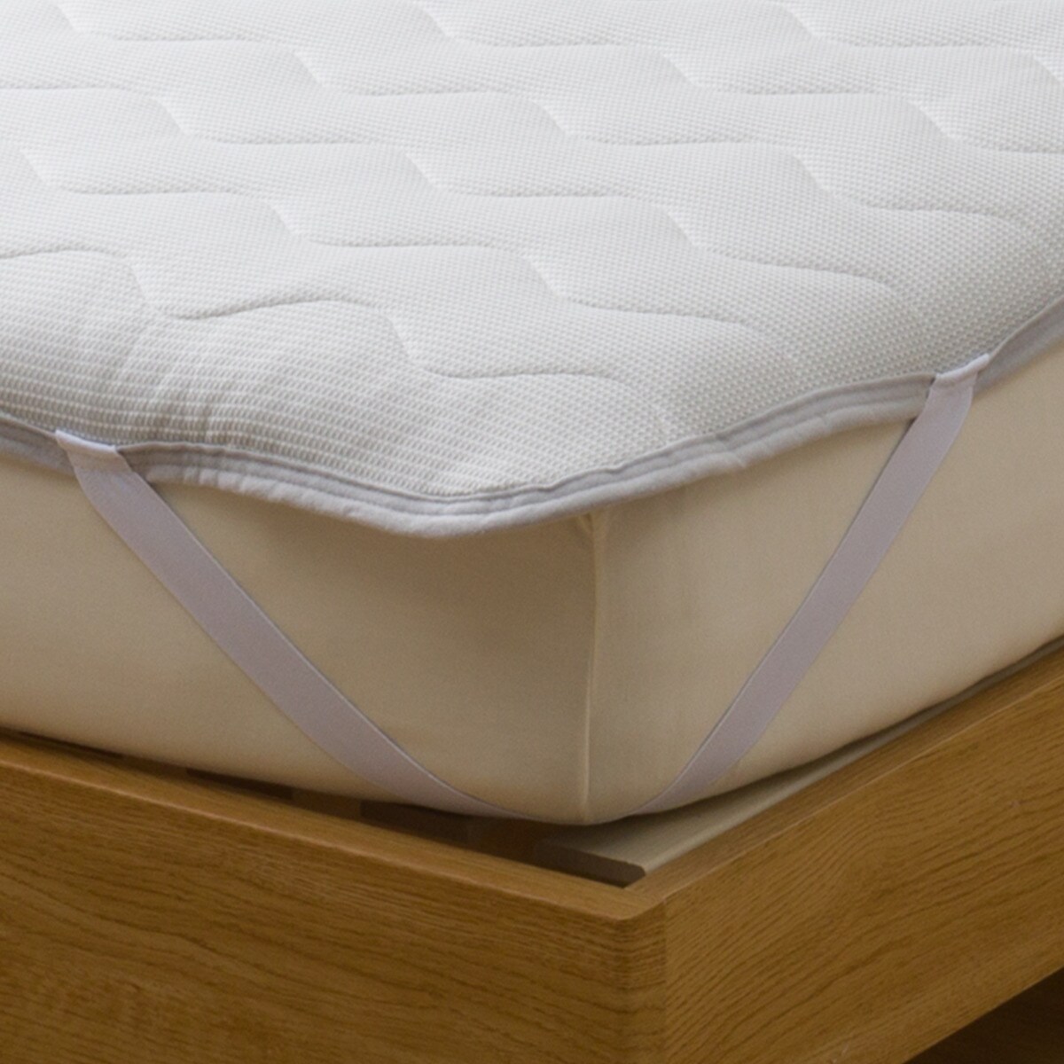 両面使えるゴムバンド付き 敷きパッド シングル(ふわふわタッチ GY S