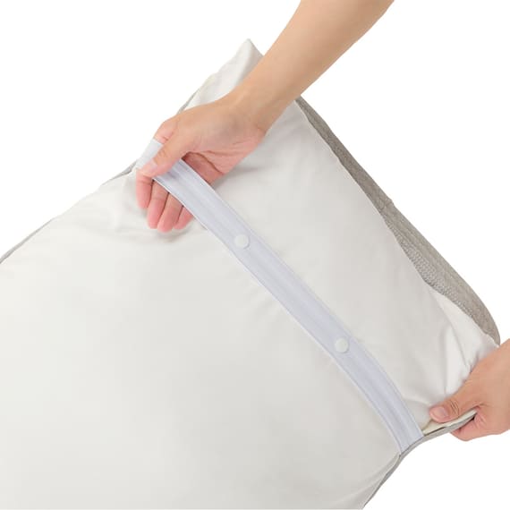 両面使えるピローパッド(フラノ&ワッフル GY A2406) 14枚目画像