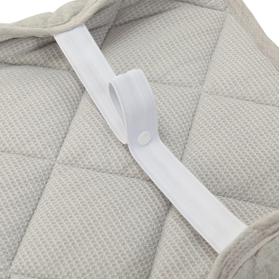 両面使えるピローパッド(フラノ&ワッフル GY A2406) 15枚目画像