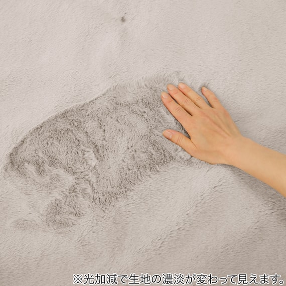 ゴムバンド付き 敷パッド セミダブル(Uラビットタッチ MO SD A2405) 9枚目画像