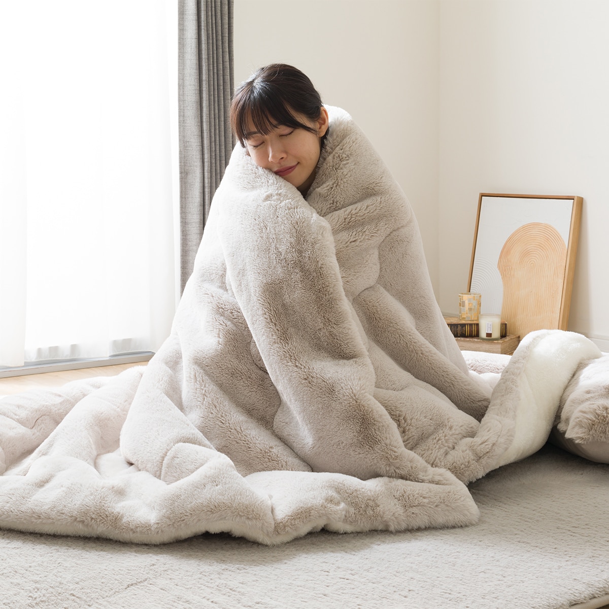 毛布 ダブル(Uラビットタッチ MO D A2405) | ニトリネット【公式