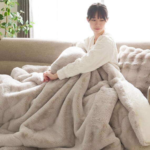 毛布 ダブル(Uラビットタッチ MO D A2405) 3枚目画像