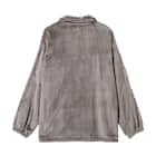 MENえり付き上下セット 着る毛布(NウォームWSP DGY L) 8枚目画像