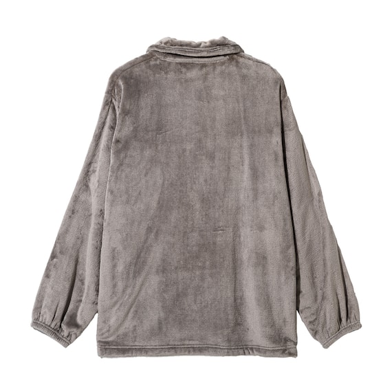 MENえり付き上下セット 着る毛布(NウォームWSP DGY L) 8枚目画像