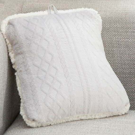 着る毛布 5wayブランケット(Nウォーム ケーブル LGY) 7枚目画像