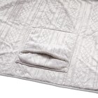 着る毛布 5wayブランケット(Nウォーム ケーブル LGY) 8枚目画像