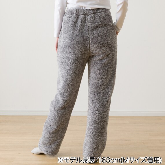 WOMEN ボアフリース上下セット M(NウォームSP GY) 14枚目画像