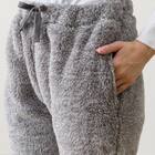 WOMEN ボアフリース上下セット M(NウォームSP GY) 15枚目画像