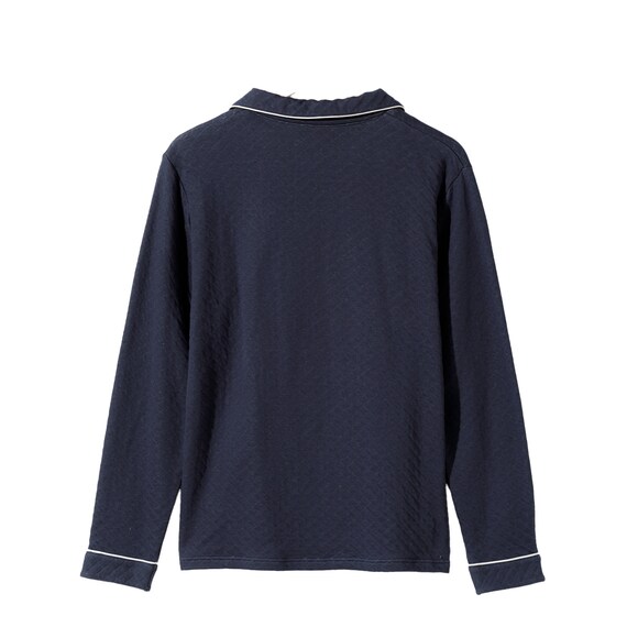 MEN テーラーパジャマ上下セット(NV M) 3枚目画像