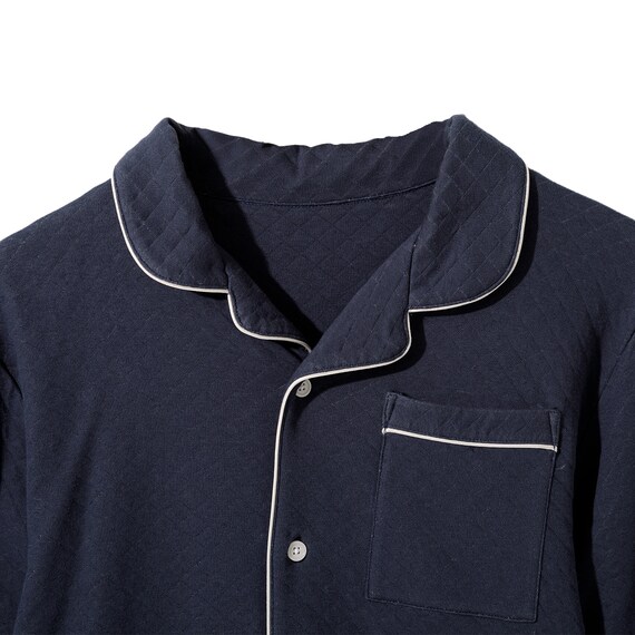 MEN テーラーパジャマ上下セット(NV M) 4枚目画像