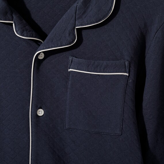 MEN テーラーパジャマ上下セット(NV M) 5枚目画像