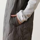 ダウン入り ルームベスト ロング(Nウォーム DGY M) 10枚目画像