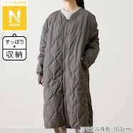 ダウン入り ルームコート ミドル(Nウォーム DGY F)