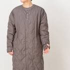 ダウン入り  ルームコート ロング(Nウォーム DGY L) 2枚目画像