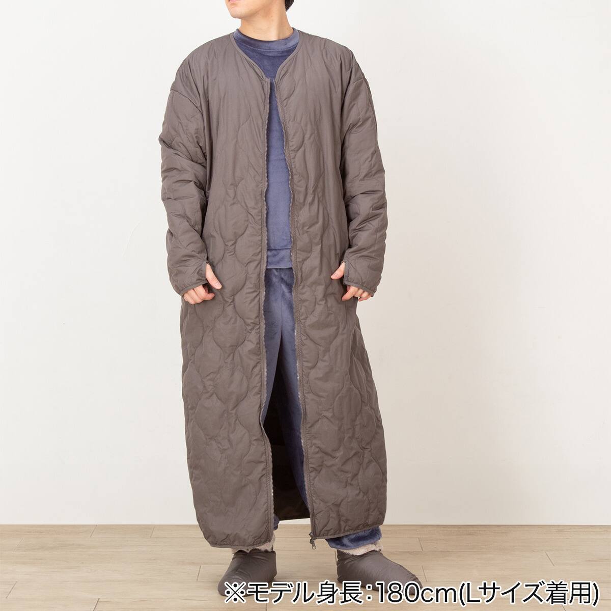ダウン入り ルームコート ロング(Nウォーム DGY L) | ニトリネット