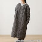 ダウン入り ルームコート ロング(Nウォーム DGY L) 5枚目画像