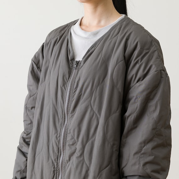 ダウン入り ルームコート ロング(Nウォーム DGY L) 8枚目画像