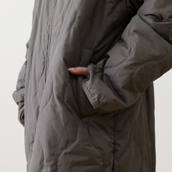 ダウン入り ルームコート ロング(Nウォーム DGY L) 9枚目画像